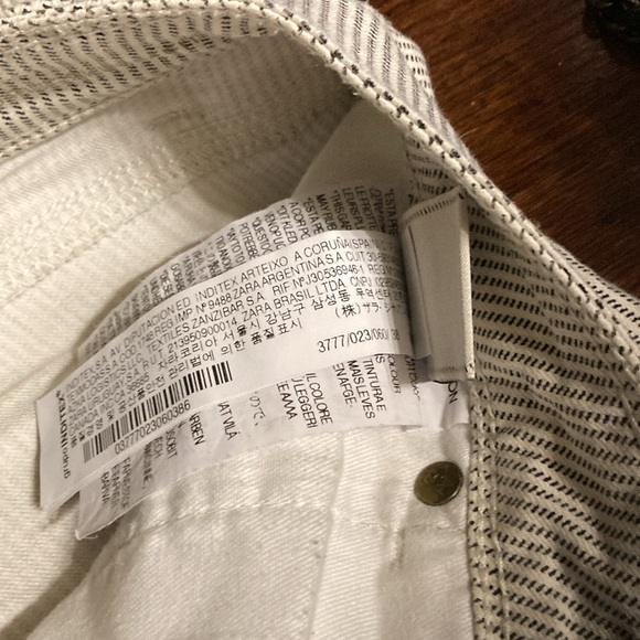 Zara basic denim Z1975 pin striped skinny jeans stretchy size 6 US . Pre owned - Picture 7 of 12